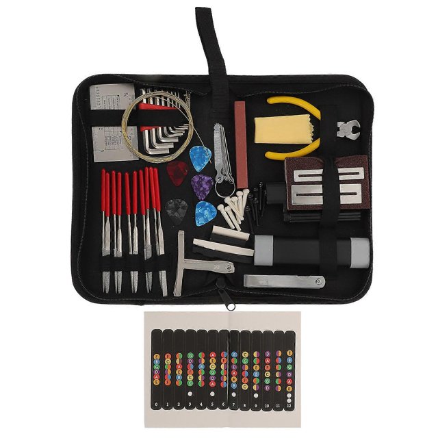 Guitar Maintenance Tools For Guitar Lovers Assorted Color 27X16X5CM Perfect For Repair Tasks 72Pcs