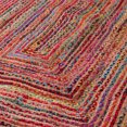 thumbnail image 5 of LR Home Ian 5' Round Rainbow Braided Stripe Indoor Area Rug, 5 of 5