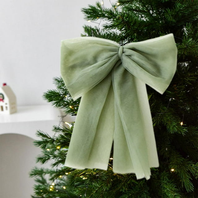 Feltree 30 Inch Oversized Velvet Bow for Christmas Tree Decor, Luxury Wedding Arch Backdrop, Gift Wrapping and Party Balloon Chain, Wrinkle-Resistant with Memory Pleat Design