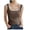 Brown, variant on Enjoytime Tank Top for Women Sleeveless Basic Tee Shirt Top Slim Fitted Casual Square Neck Y2K Streetwear Womens Summer Tops