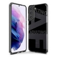 thumbnail image 3 of MUNDAZE Samsung Galaxy S10 Plus Shockproof Clear Hybrid Protective Phone Case Black Clear Funny Text Quote Adulting AF Cover, 3 of 5