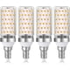 thumbnail image 1 of E14 16w Led Bulb Warm White 3000k 1600lm, Halogen Lamp Equivalent E14 100w 120w, Ac 230v, Non-dimmable, 4pcs Sx, 1 of 5
