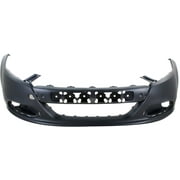 Front BUMPER COVER Compatible For DODGE DART 2013-2016 Primed with Tow Hook Holes