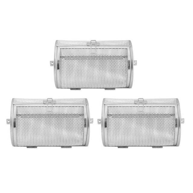 3x Cesta De Horno De Acero Inoxidable Granos De Café Jaula De Parrilla Para Asador Para Hornear Sunnimix Cesta de horno de acero inoxidable