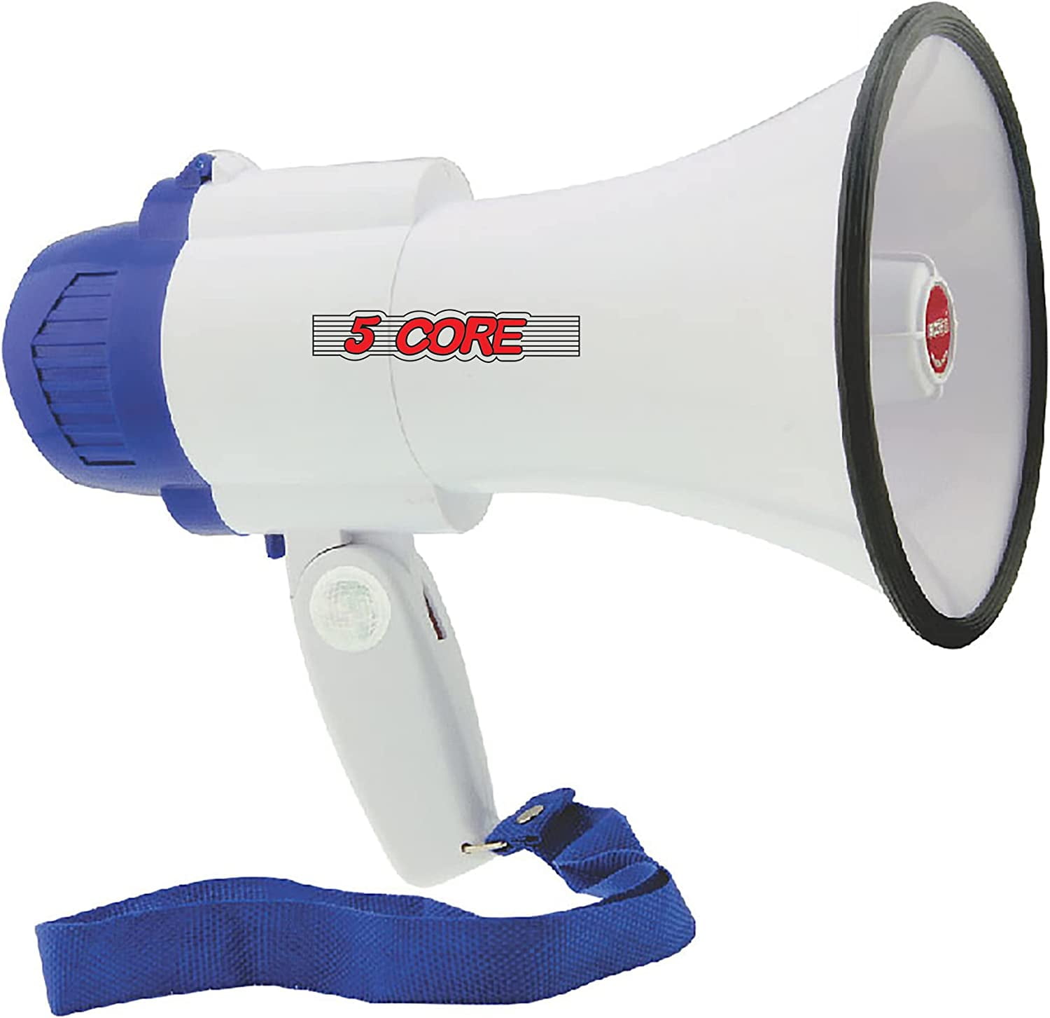 5 Core Megaphone Handheld Bullhorn Loudspeaker Cheer Bull Horn Speaker ...