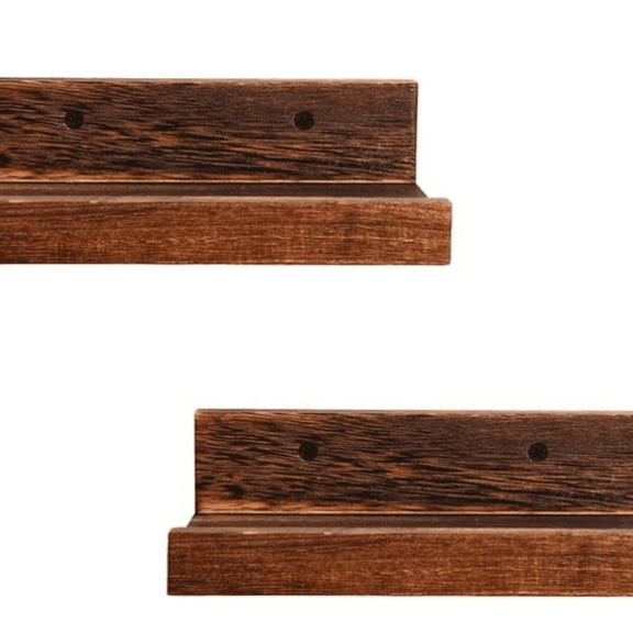metnal Mini Floating Shelves, Sm  Wooden Display Wall Shelf for Picture Ledge, Wall Mounted, 8 x 5.5inch, 2 Pack
