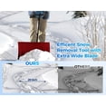 thumbnail image 2 of Ourlova Pelle à Neige en Métal de 29 Pouces de Large avec Roues, Pousse-Neige Robuste avec Lame Inclinée à 5 Positions et Poignée en T Réglable, Outil d'Hiver Ergonomique et Efficace, 2 of 8