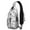 Grey-31, variant on Crossbody Sling Backpack for Women Men Shark Fish Art Pattern Shoulder Sling Crossbody Casual Chest Bag for Travel Sports Running Hiking