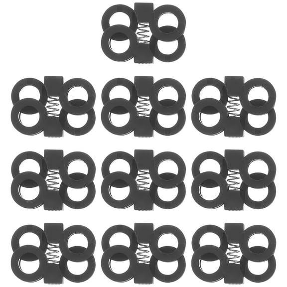 Dytern lace fastener 10pcs Shoe Cord Locks Shoelace Stoppers Shoelace Fasteners Sneakers Shoelaces Locks,0.98"X0.67"X0.39"