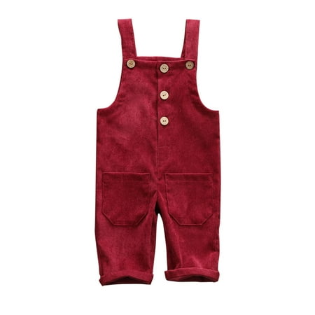 

Peyakidsaa Toddler Kids Baby Girls Boy Overalls Trousers Pants Suspender Strap Jeans Pant