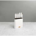 thumbnail image 6 of Thyme & Table 7-Piece Knife Block Set, Cream, 6 of 8