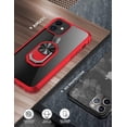 thumbnail image 3 of iPhone 11 Case, [ Military Grade ] with [ Glass Screen Protector] 15ft. Drop Tested Protective Case | Kickstand | Compatible with Apple iPhone 11 Case -Red, 3 of 7
