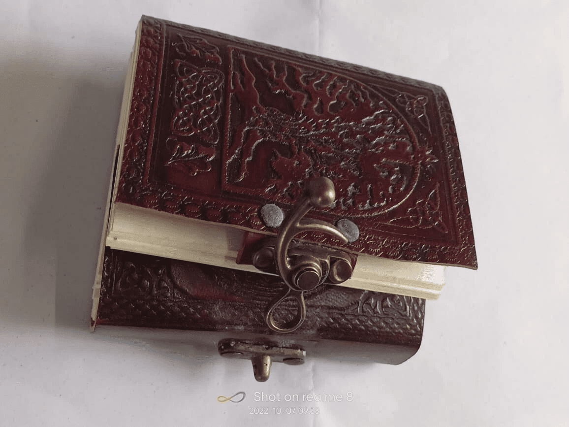 Leather Tree of Life Diary & Journal – Blank Notebook, Unlined Sketchbook for Travel Diary Creative Writing, and Artistic For Gift