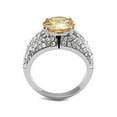 thumbnail image 3 of Women's 4.55 Ct Round Cut Champagne Cz Stainless Steel Engagement Ring Size 7, 3 of 5