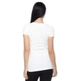 thumbnail image 4 of Women's & Juniors Plain Basic Scoop Neck T-Shirt Slim Top, 4 of 4