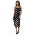 thumbnail image 5 of Inkmeso Womens Sexy Spaghetti Strap Dress Printed Bodycon Club Party Midi Dress, 5 of 7