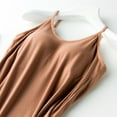 thumbnail image 6 of Lixiuxyad Tank Tops for Women Shelf Bra Camisoles Adjustable Spaghetti Strap Tank Tops Basic Layer(Brown M), 6 of 6