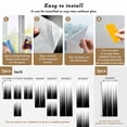 thumbnail image 6 of Black White Window Privacy Film, Modern Geometric Abstract Gradient Striped Static Cling UV Sun Blocking Heat Control Window Tint Day and Night, Non-Adhesive One Way Privacy Cover 17.7''x78.7'', 6 of 7