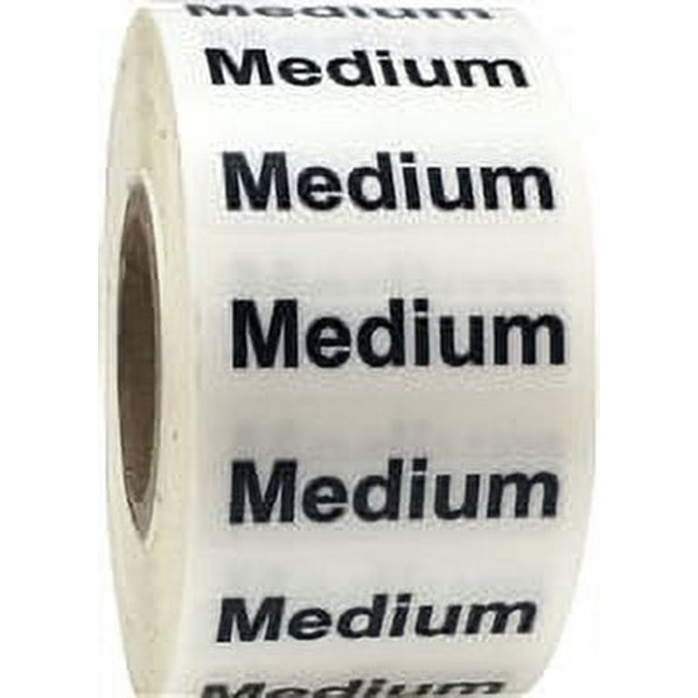 CAXUSD 2 Roll Clothing Size Stickers Apparel Size Labels