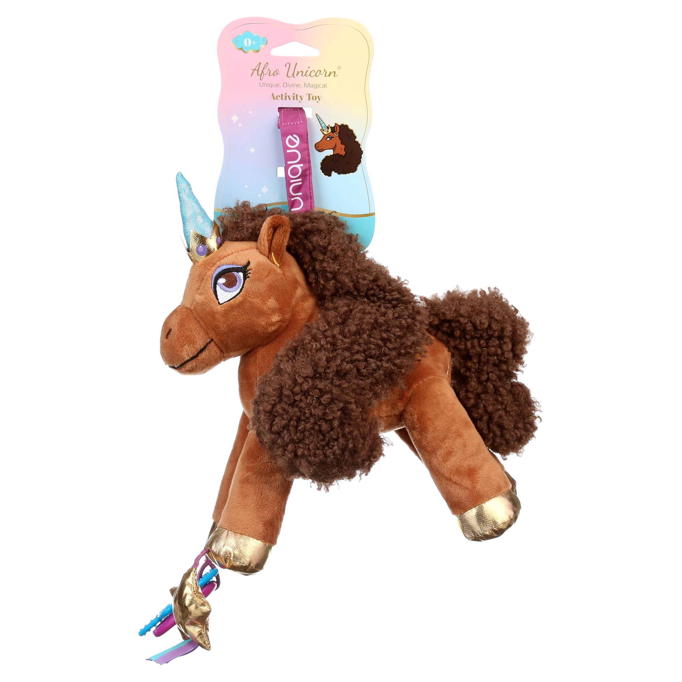 Afro Unicorn Unique Activity Toy