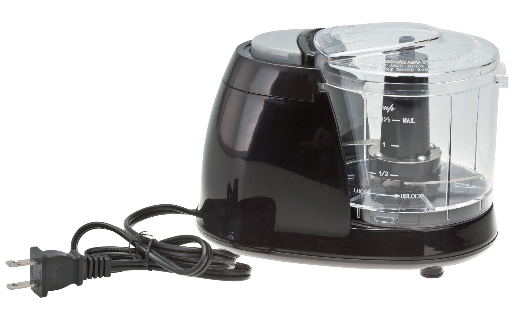 Black Electric Mini Chopper by HomeStyle Kitchen