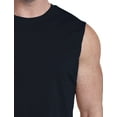 thumbnail image 2 of Harbor Bay by DXL Big and Tall Men's Moisture-Wicking Muscle T-Shirt, Navy, 1XL, 2 of 5