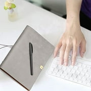 Ausyst A5 Leather binder Notebook Diary Notebook diary replaceable paper on Clearance