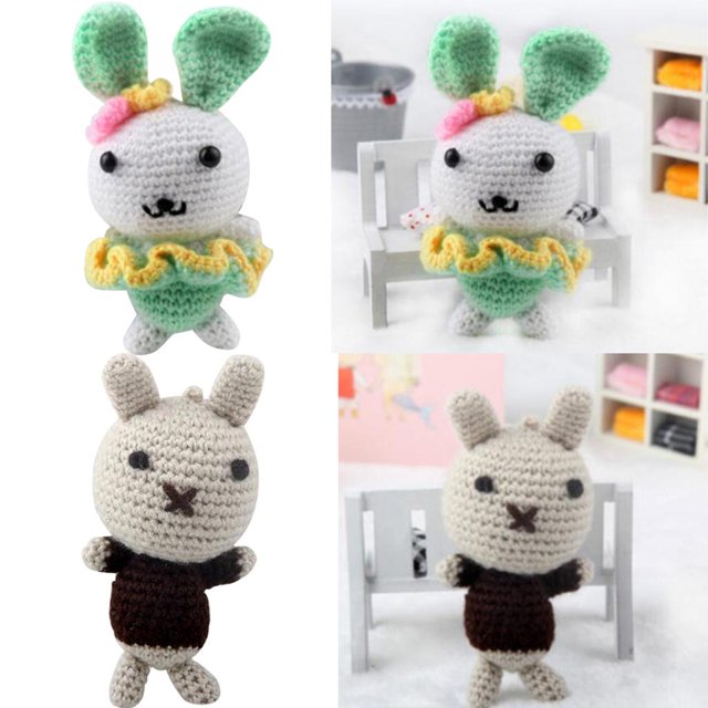 de , 15 cm de alto, de tejer a DIY Con Con Negro Hugo Kits de ganchillo de Amigurumi