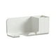 thumbnail image 2 of Secador de pelo para almacenamiento en la pared | Organizador de soportes adhesivo sin taladro | Soporte de baño de plástico con ganchos de 3 compartimentos | 23x10x8,2cm | Blanco Negro Gris, 2 of 6