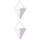 thumbnail image 1 of Maceta Triangular de Pared Geométrica para 2pc m mayimx Plantador colgante, 1 of 3