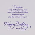 thumbnail image 4 of Hallmark Birthday Card for Daughter (Keep Making Your Own Kind of Blessings), 4 of 7
