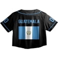 thumbnail image 7 of Lotusprinthandmade Personalized Guatemala Flag Crop Top Baseball Jersey for Women XS-XL Multicolor, 7 of 7