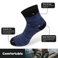 thumbnail image 2 of Women 5 Pairs Crew Socks Moisture Wicking Cotton Solid Socks Running Athletic Socks, 2 of 5