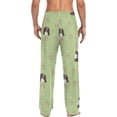 thumbnail image 2 of GZHJMY Lovely Dog Claw Mens Pajama Pants, Comfortable and Soft Men&nbsp;Pajama&nbsp;Bottoms with Pockets and Drawstring, Christmas New Year Birthday Father's Day, 2 of 7