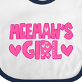 thumbnail image 4 of Inktastic Meemaw's Girl Girls Baby Bib, 4 of 4