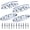 5"(4Pack), variant on Folding Boat Cleats 316 Stainless Steel - 5" Marine Grade Flip-Up Dock Cleats with Backing Plates & Fasteners - Compatible with Yacht, Kayak, Pontoon - 2 Pack