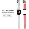 thumbnail image 2 of KOMI iWatch 38mm 42mm 49mm Watch Band,Genuine Leather Replacement Strap Compatible with Apple Watch Ultra 49mm/Apple Watch Series 3/2/1,Reversible Double Color, 2 of 8