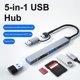 thumbnail image 5 of Adaptador Multidivisor 5 Puertos Lector Tarjetas SD TF USB HUB Dock Accesorios para Ordenador Portátil, 5 of 9