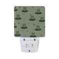 thumbnail image 3 of LED Sensor Night Light Auto On/Off Dusk to Dawn Lamp for Bedroom Hallway Cute Frogs on Lily Pads 2 Pack, 3 of 7