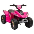 thumbnail image 2 of Aosom 6V Kids ATV 4-Wheeler Ride on Car for 18-36 Months Old Toddlers, Pink, 2 of 9
