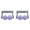 Purple, variant on 1Pcs 2 Wheel Massage Roller, Cellulite Massager with Ergonomic Handle, Pressure Point Muscle Roller Tool for Foot Arm Body Neck Leg Soreness Pain Relief After Workout 7.1x5.1 Inch Pink