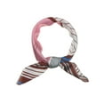 thumbnail image 1 of INSPIRE CHIC Foulards Carrés à Rayures pour Femmes Foulard de Tête Fichu Rose, 1 of 5