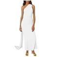 thumbnail image 3 of Women's Solid Color Neck Slim Fit Wrap Dress Elegant Party Evening Dress Long plus Size Formal Dresses Sequin Prom Dress Party Dress Long Sleeve Long Sleeve Social Dresses for Women Long Dresses for, 3 of 3