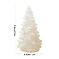 thumbnail image 3 of CuiLiyq Resin Crystal Christmas Tree, Christmas Tree Figurine with Crystal Stone, for Home Christmas Decoration Gifts Christmas Desktop Ornaments (White), 3 of 6