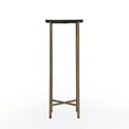 thumbnail image 7 of Nigella Black Granite Cross Legs Side Table, 7 of 7