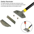 thumbnail image 2 of Hob Scraper With 10 Metal Blades, Heavy Duty Scraper, Universal Scraper,30cm*10cm (with Screwdriver), 2 of 4