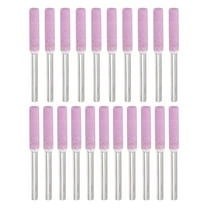 Uxcell 3/16" Diamond Chainsaw Sharpener Sharpening Stone Grinding File, Pink 21 Pcs