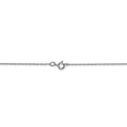 thumbnail image 4 of 10K White Gold .5 mm Carded Cable Rope Chain 16 Inch, 4 of 6
