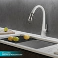 thumbnail image 4 of KRAUS Nolen Dual Function Pull-Down Kitchen Faucet, Chrome/White Finish, 4 of 11