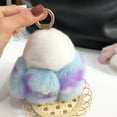thumbnail image 1 of Costume Cute Pendant Car Keychain Bag Accessories Soft Velvet Ball Pendant, 1 of 1